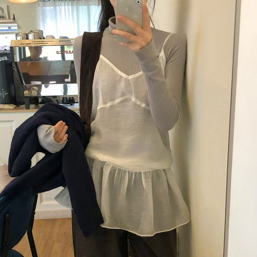 有货韩代Chic 博主同款ins风穿搭小众叠穿有亮点吊带裙