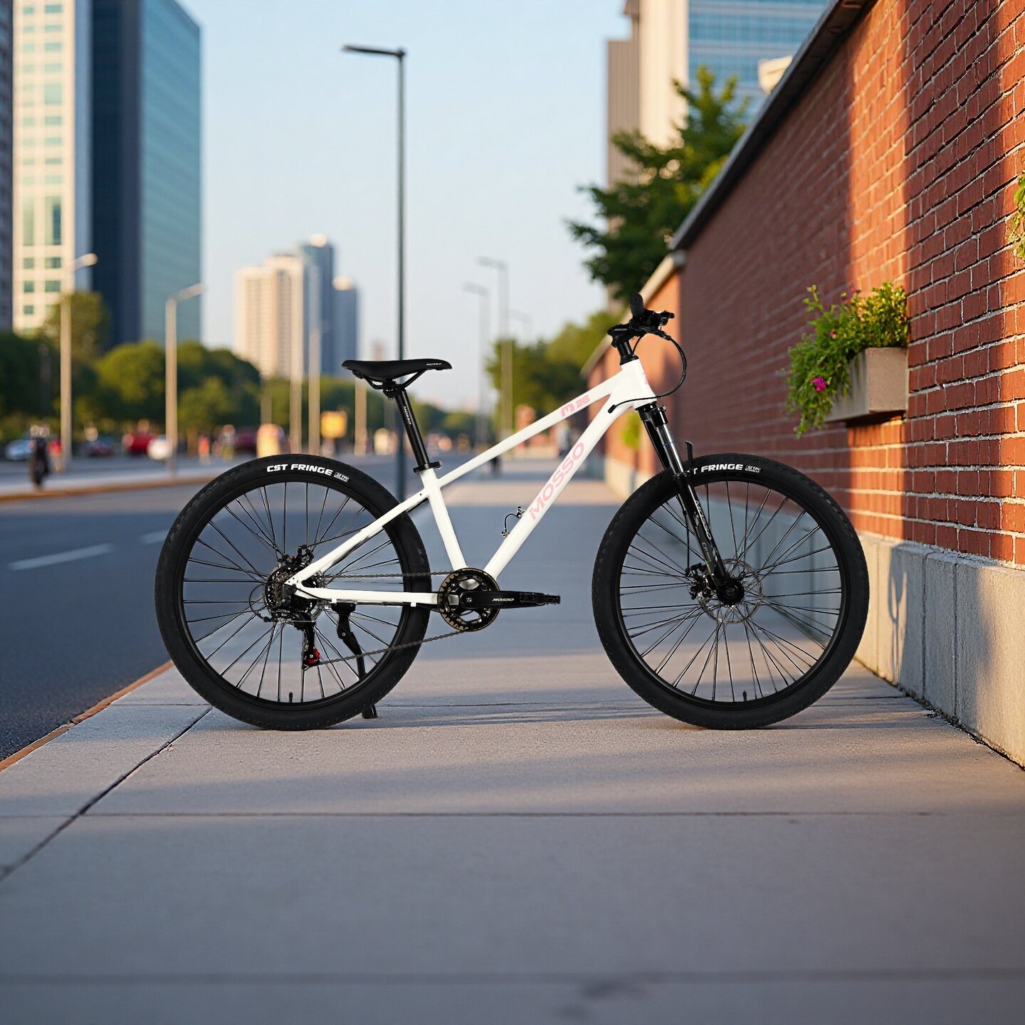 Mosso山地自行车铝合金26寸碟刹双碟刹男女成人禧玛诺7速正新轮胎