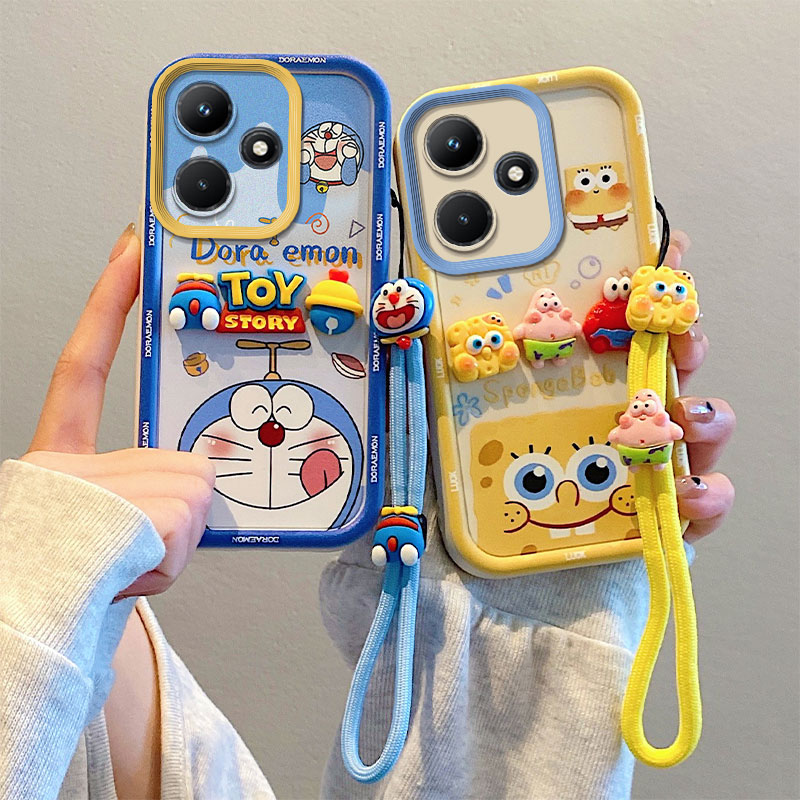 适用于小米Mi POCO M6 4G手机壳 POCO M6Plus 4G硅胶软防摔全包边保护套 个性创意卡通贴公仔情侣