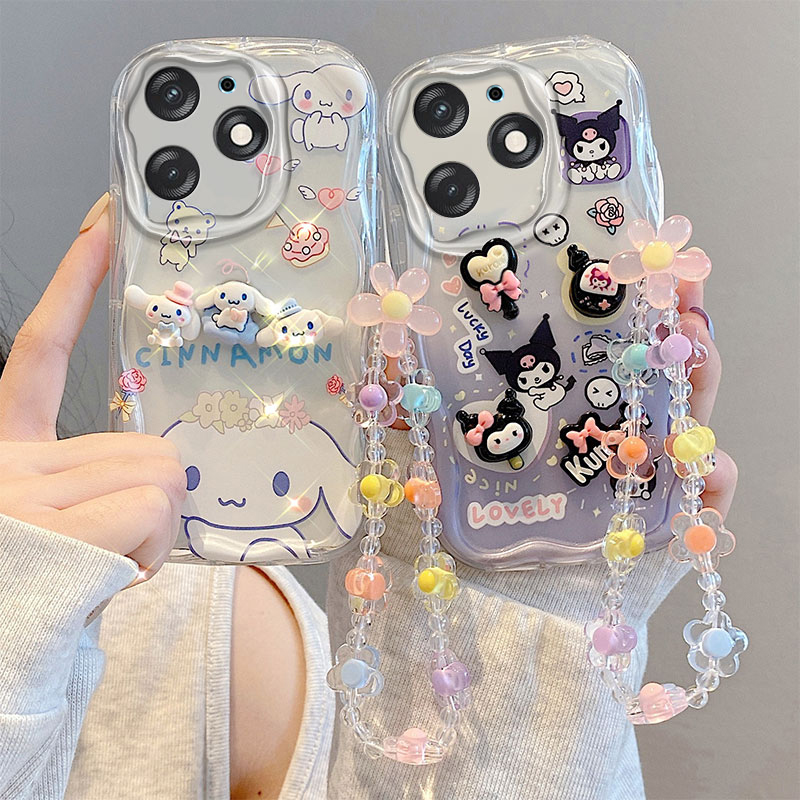 适用于Tecno Spark Go 2024手机壳Tecno Pop 8可爱保护套 贴公仔硅胶全包软壳