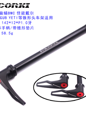适用锥形闪电BMC佳能戴尔100/142/148x12mm山地公路车1.0牙桶轴杆
