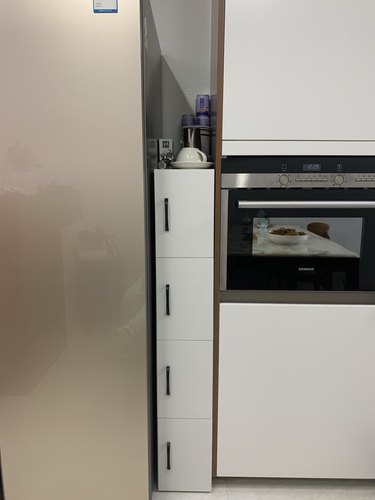 缝隙窄柜夹缝柜定制冰箱厨房边柜