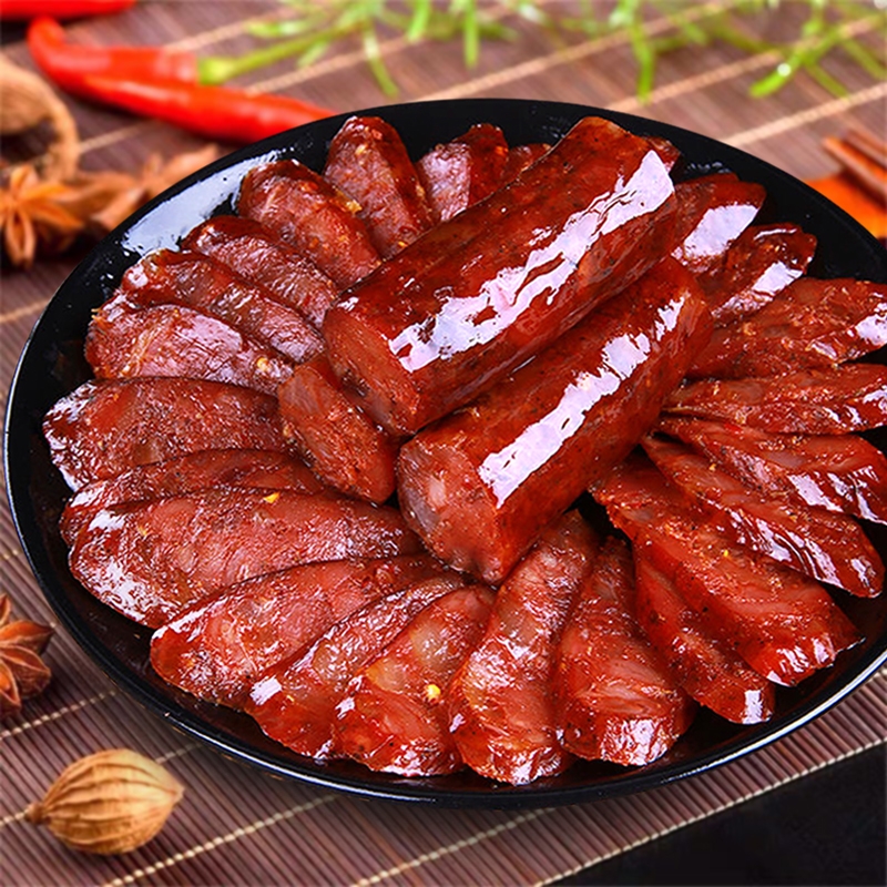 四川农家自制麻辣香肠纯肉腊肠500g麻辣肠重庆特色风干川味香辣肠