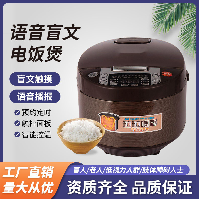盲文语音电饭煲微电脑智能语音带电饭煲