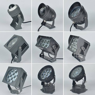 一束光射灯led户外外墙投射灯七彩投光防水壁灯低压聚光灯光束灯