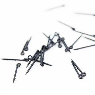 10枚装 飞德谷麦饵针线辫针尖欧鲤钓小配件 带倒刺小包装