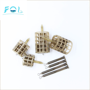 飞德钓经典 两用网格塑料带铅饵笼带窝附饵器定点远投打窝钓鱼神器