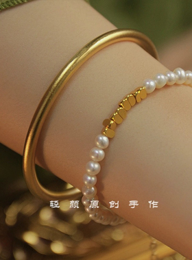 碎银几两*天然珍珠手链女ins小众