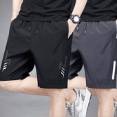 印花篮球运动短裤 五分裤 男宽松ins百搭薄款 子男士 速干冰丝裤 夏季