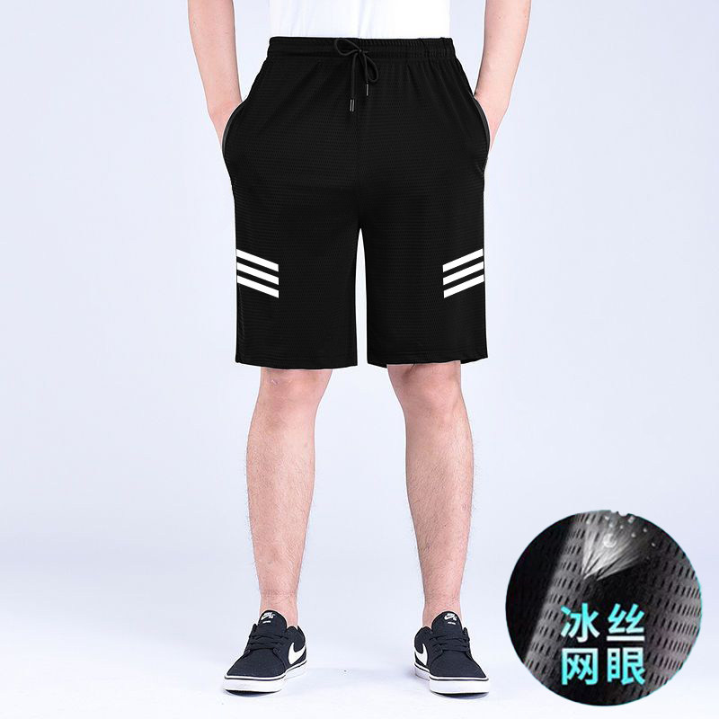 速干网眼短裤男生夏季透气弹力冰丝薄款短裤青少年五分裤潮流百搭