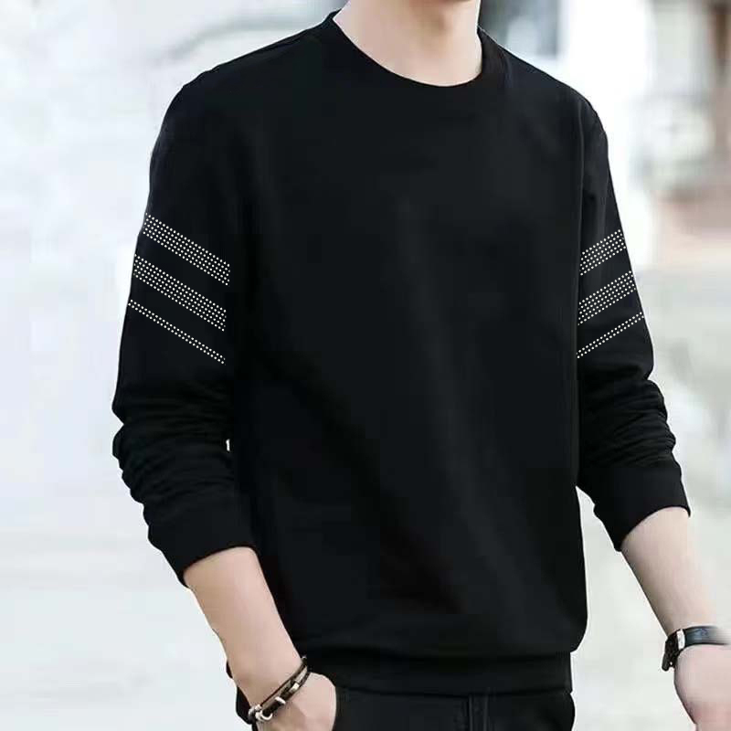 【发货快】秋冬男士卫衣宽松加厚套头圆领打底衫长袖T恤大码百搭