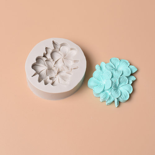 3瓣鸡蛋花 荷花硅胶玫瑰牡丹花翻糖蛋糕装饰模DIY巧克力烘焙模具