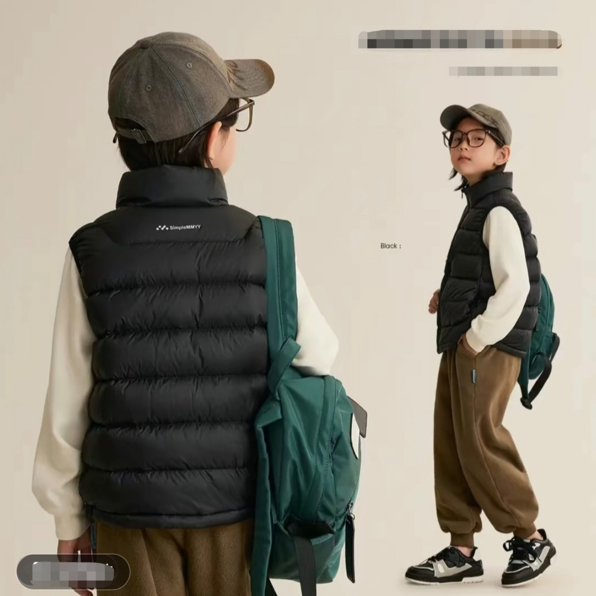 男童2025中大童秋季新款马甲