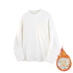 6千件德绒280g2026春款加绒长袖打底圆领长恤3D T2602 P13.5，男装T恤，电商A030-1