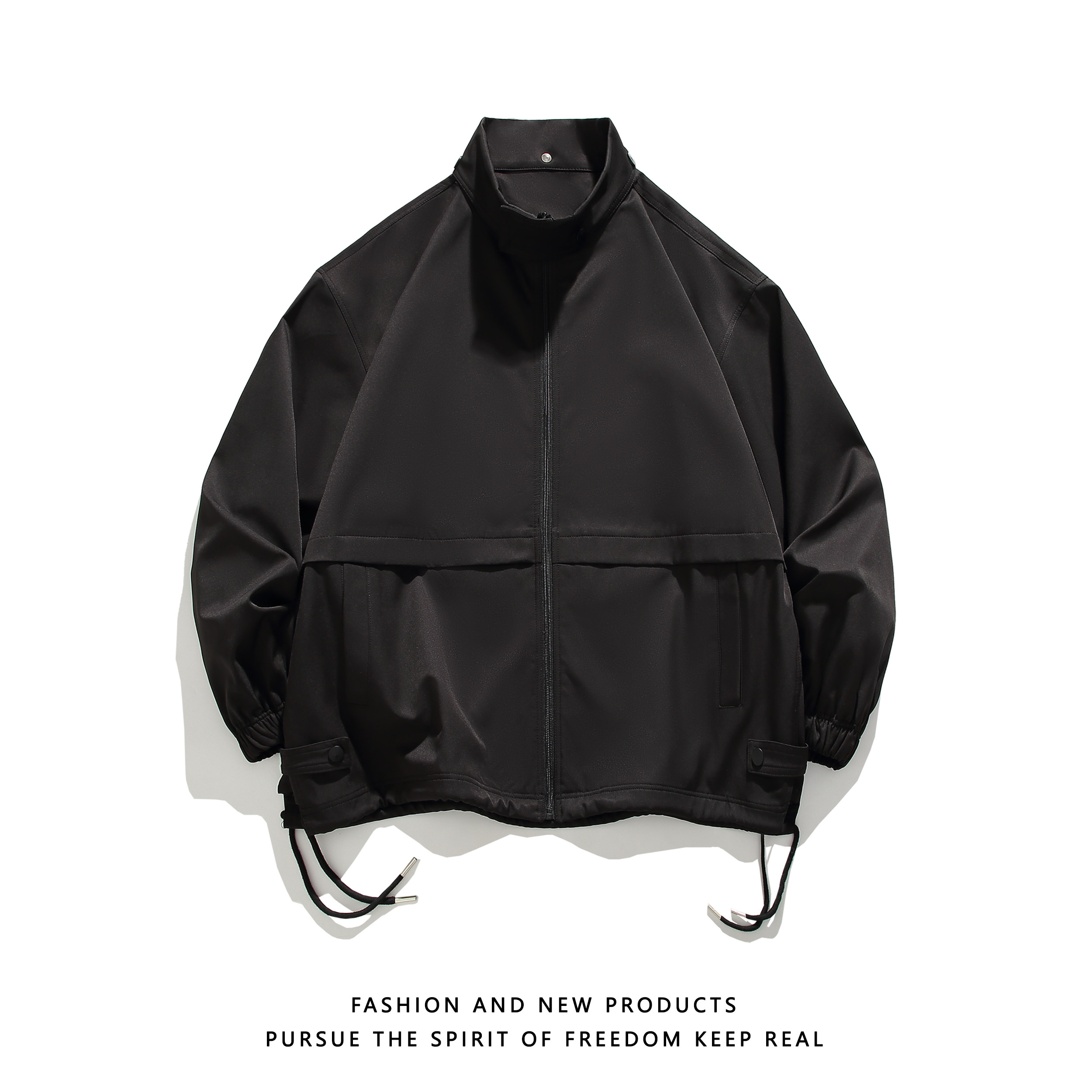 1000件破卡复合320g2026春款美式户外立领外套夹克白底JK5030P55，男装夹克，电商A030-1