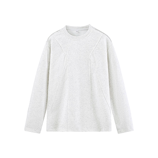 新款 T2603 长袖 白底 P25 拉链T恤 1000件华棉320g2026春款