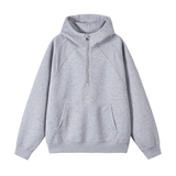 1万件华棉420g2026春款结构拼接螺纹连帽开衫卫衣3DWY606P45，男装卫衣，电商A030-1