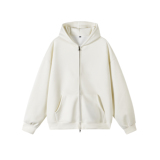 3W件华棉330g2026春款双拉链连帽开衫卫衣光板白底WY602特P35，男装卫衣，电商A030-1