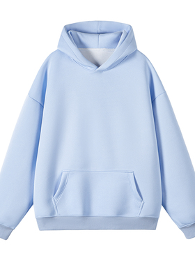 5W件华棉420g2026春款重磅套头连帽卫衣光板白底 WY801 特P35