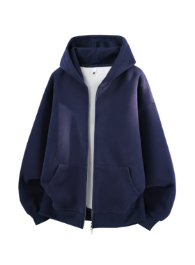 3W华棉320g2026春款双拉链重磅连帽开衫卫衣3D冷光WY602 特P35