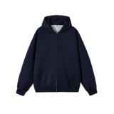 3W件华棉330g2026春款双拉链连帽开衫卫衣光板白底WY602特P35，男装卫衣，电商A030-1