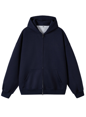 2W件华棉320g2026春款双拉链连帽开衫卫衣光板白底 WY602特P35