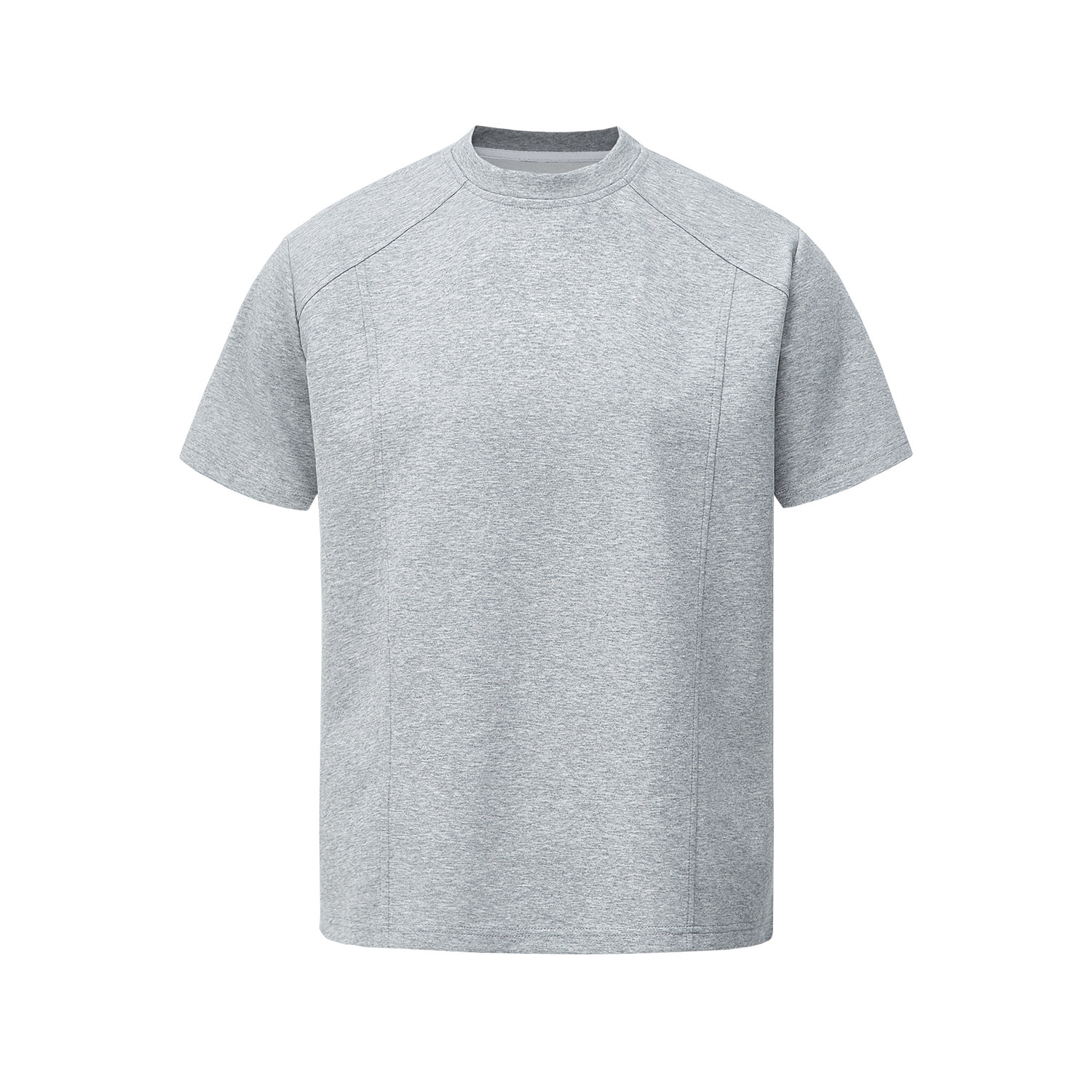 5千件曼巴棉250g2026春款解构拼接圆领收袖口T恤3DT2520特P14，男装T恤，电商A030-1