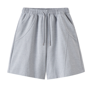 3千件米通格320g2026春款解构设计运动短裤男直筒白底DK023 P25，男装牛仔裤，电商A030-1