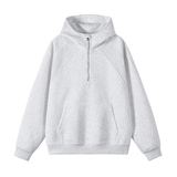 1万件华棉420g2026春款结构拼接螺纹连帽开衫卫衣3DWY606P45，男装卫衣，电商A030-1