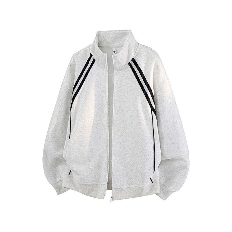 7k件华棉330g2026春款织带拼接设计秋季立领卫衣3D冷光WY613P38，男装卫衣，电商A030-1