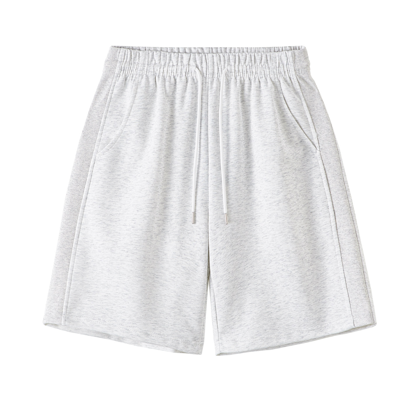 1千件华棉280g2026春款抽绳运动短裤五分卫裤白底DK024P25控49，男装牛仔裤，电商A030-1