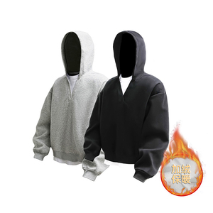 3k华棉350g2026春款加绒连帽套头卫衣3DWY610-JR 特P38，男装卫衣，电商A030-1