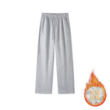 2000件华棉280g2026春款直筒休闲卫裤男加绒长裤白底K183-JRP38，男装休闲裤，电商A030-1