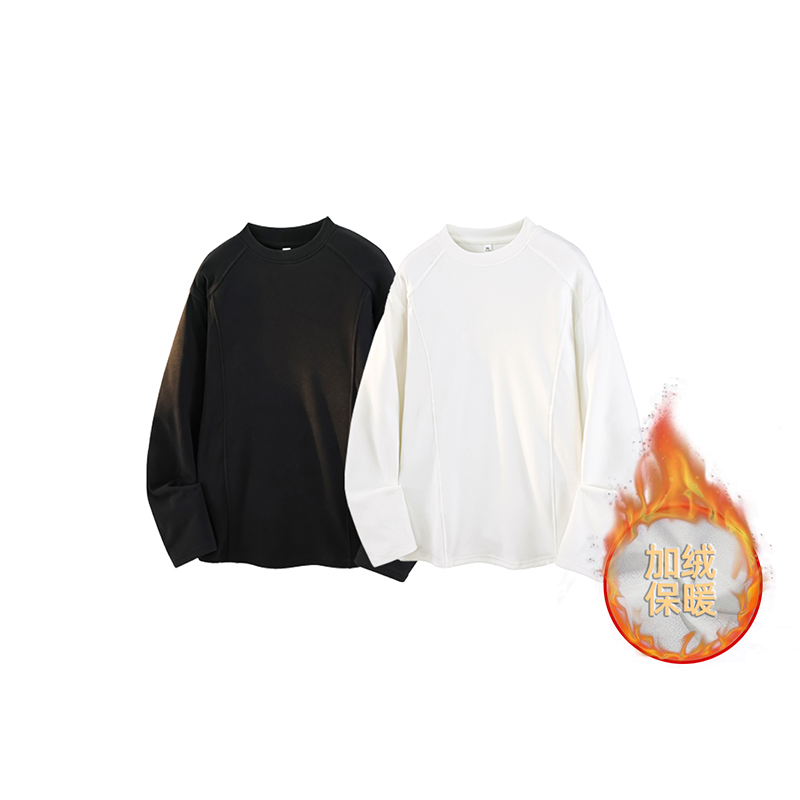 5w件 280g 加绒款设计感长袖打底圆领德绒长恤3D T2602 P18.5