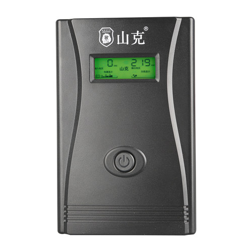 山克UPS不间断电源DS1000L 600W停电备用电源1H外接12V电池套餐