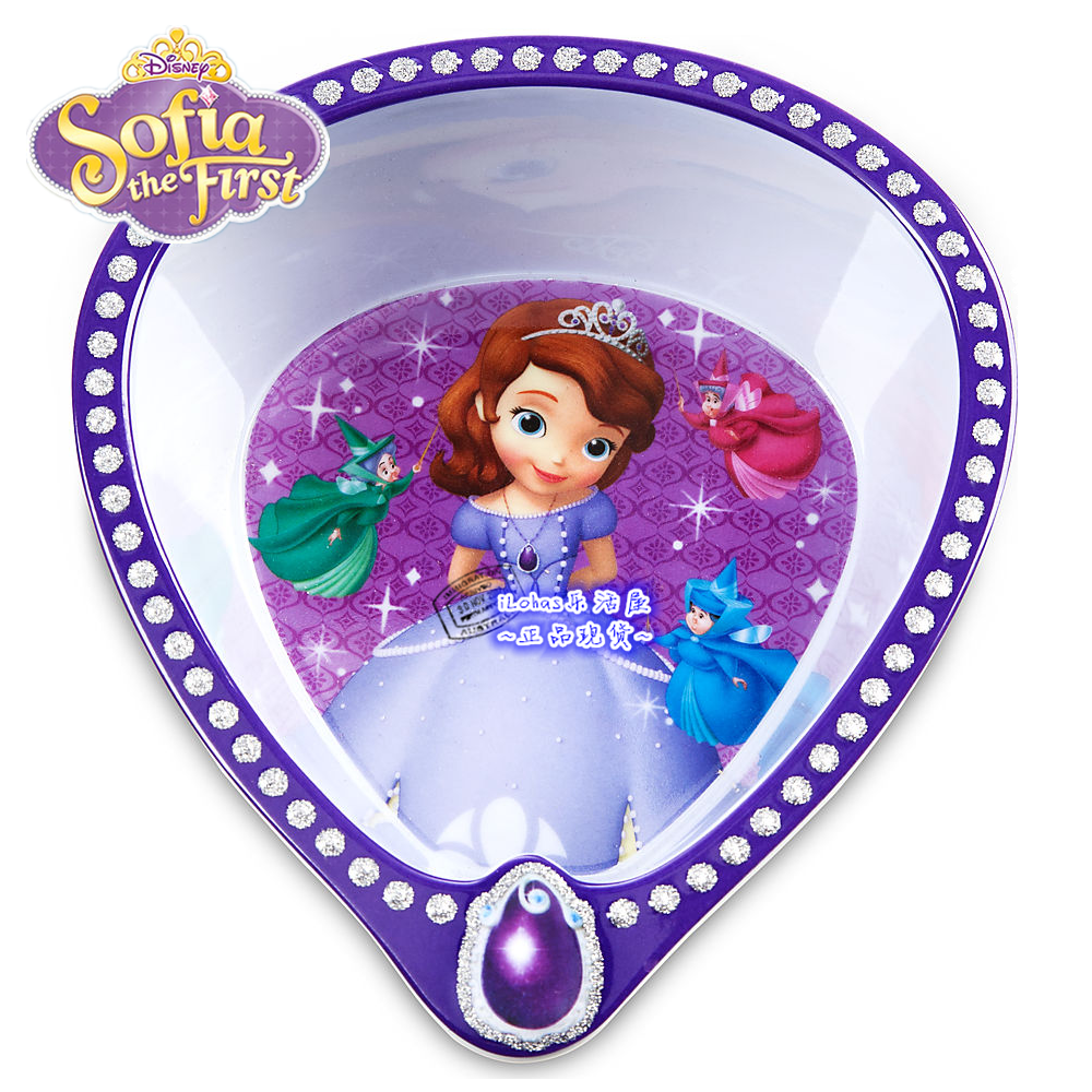 现货 美购原装disney/迪士尼 sofia the first苏菲亚公主儿童碗