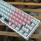 小巨兽爱心透明水晶键帽正刻个性 键盘帽适配wooting美加狮