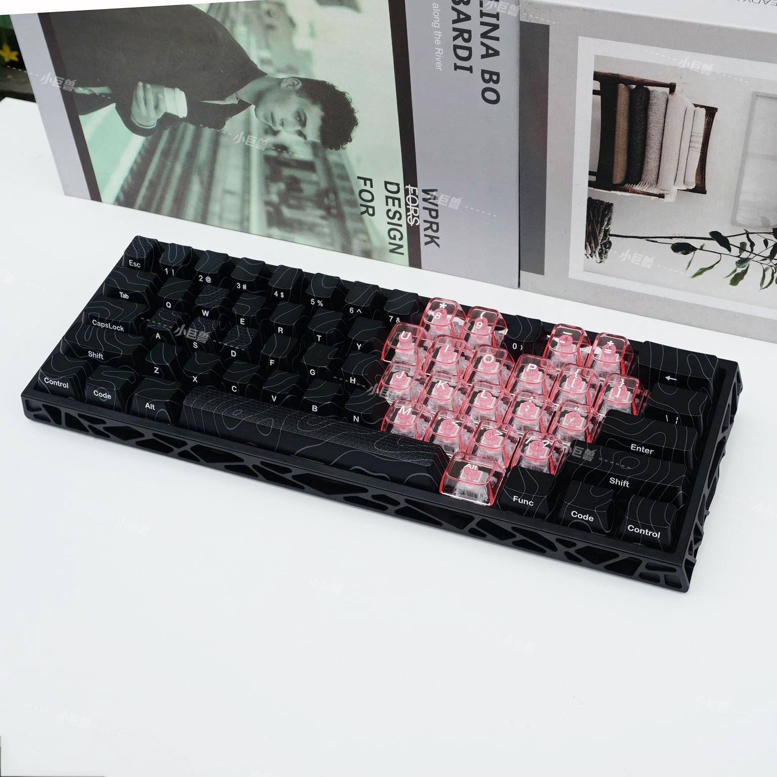 小蜜蜂狼蛛客制键盘2.0透光爱心