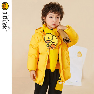 保暖外套 B.Duck小黄鸭童装 儿童羽绒服冬季 男女童新款 BF5316043