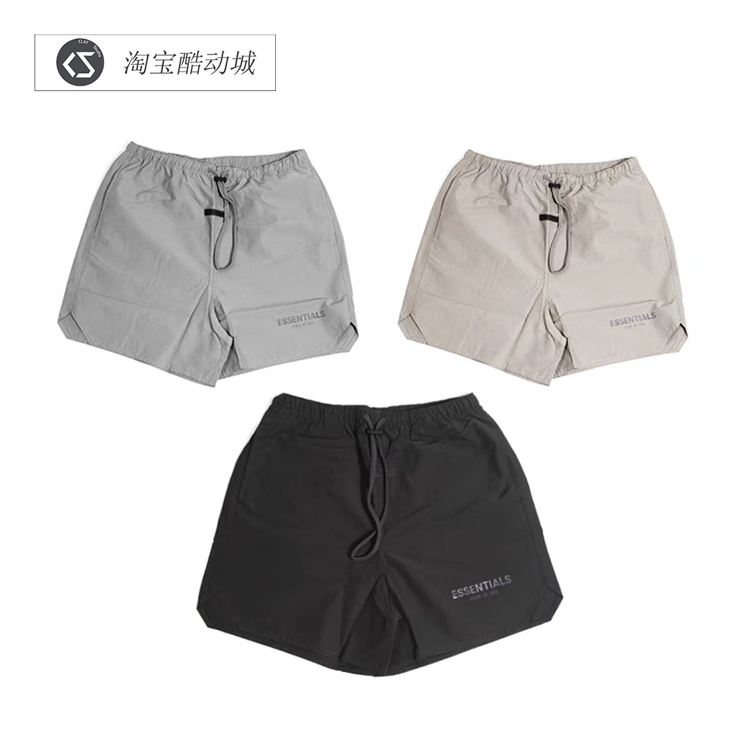 现货 fear of god fog essentials 21ss 复线尼龙高街 短裤
