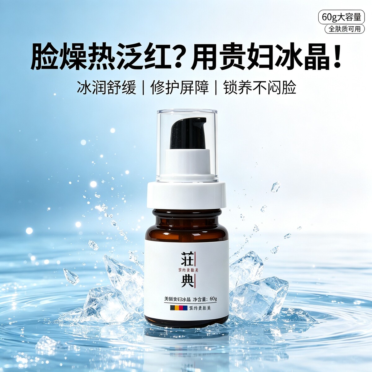 敏感肌修护抗初老冰感维稳锁养