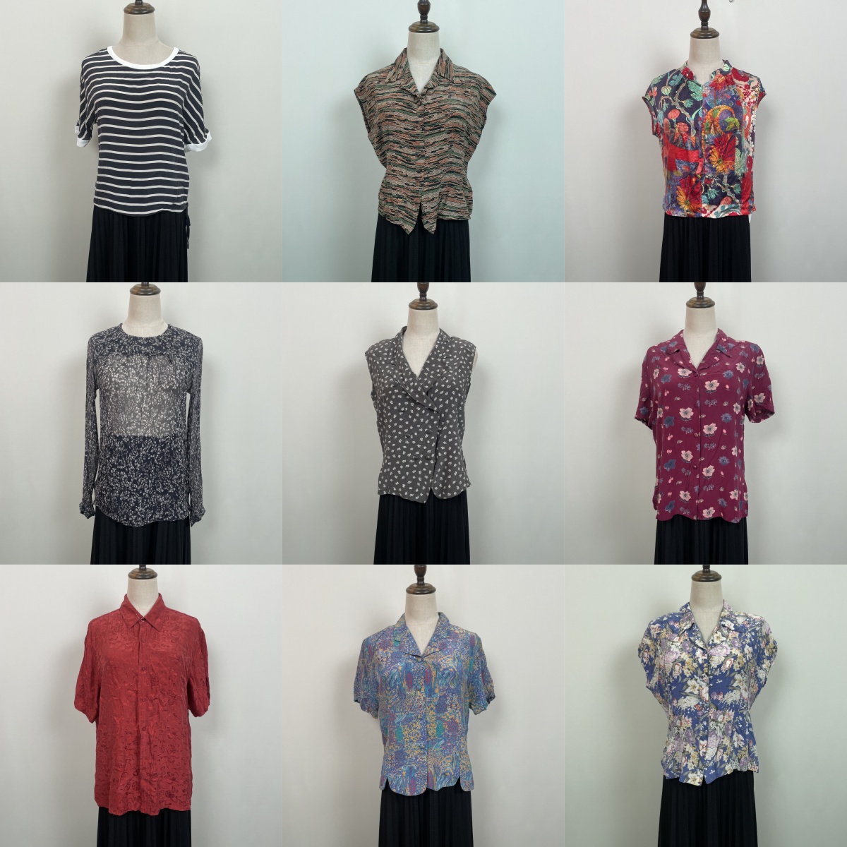 夏季简约桑蚕丝真丝上装