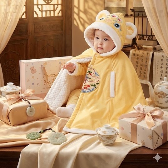 婴儿斗篷秋冬外出披风可伸手儿童豆豆绒外套宝宝新年挡风防风抱被,童装/婴儿装/亲子装,披风/斗篷,淘宝优惠券,粉丝福利购,淘宝优惠卷