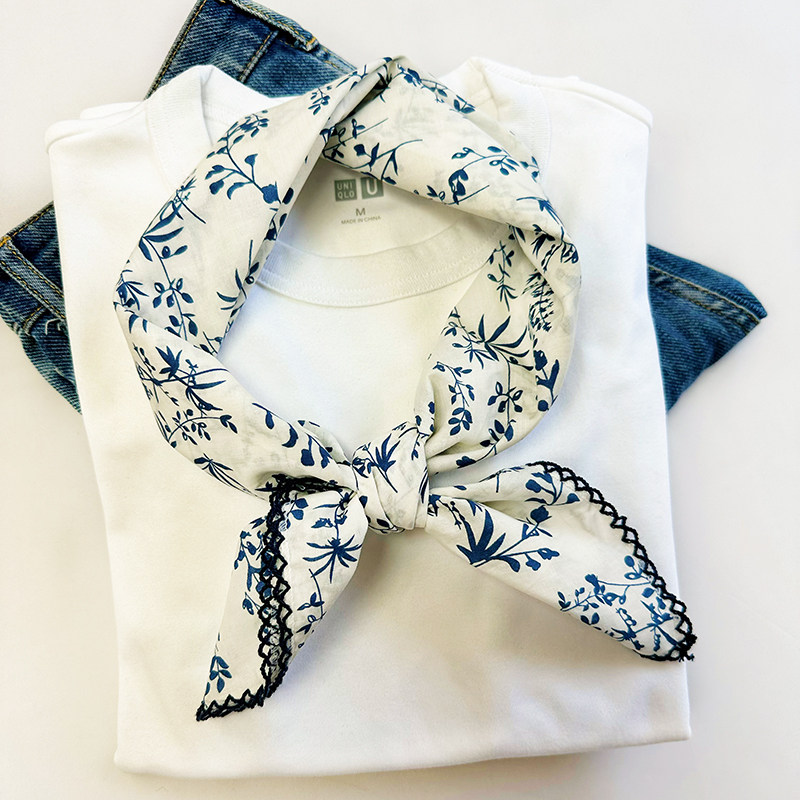 纯棉花边棉方巾清新素雅纯棉方丝巾拍照装修发带头巾马尾腰带围巾,服饰配件/皮带/帽子/围巾,围巾/丝巾/披肩,淘宝优惠券,粉丝福利购,淘宝优惠卷