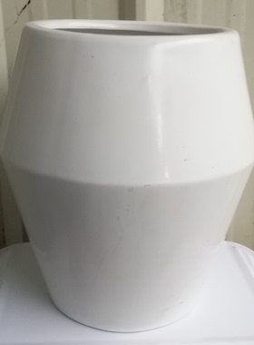 陶瓷哑光白色大缸大罐大花瓶花盆