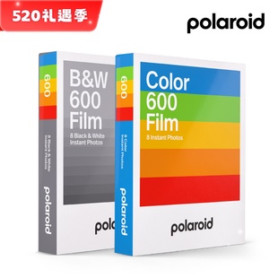 新版 16张 白边彩色黑白双拼套装 Polaroid宝丽来600相纸 现货闪发