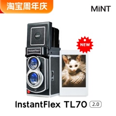 新品MINT复古双反TL70 2.0一次成像mini相纸拍立得相机送滤镜相纸