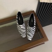 方头平底单鞋 女百搭通勤风深口鞋 软底舒适真皮豆豆鞋 韩版 春小皮鞋