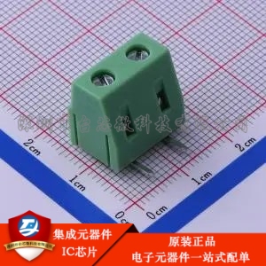 7.62mm 1x2P 排数:1 每排P数:2 弯插 KF128R-7.62-2P 弯插,P=7.62
