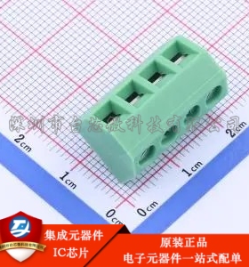 5mm 1x4P 排数:1 每排P数:4 直插 KF127S-5.0-4P 插件,P=5mm 螺钉